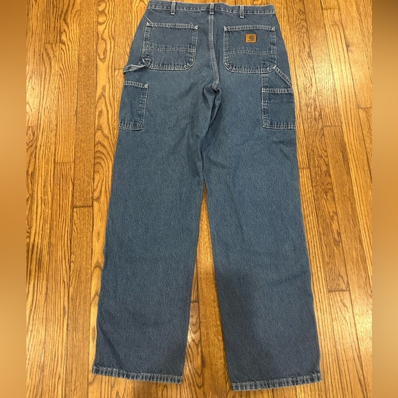 Carhartt Men’s Carpenter Jeans Dungaree Fit Size 34 X 34 - Picture 4 of 5